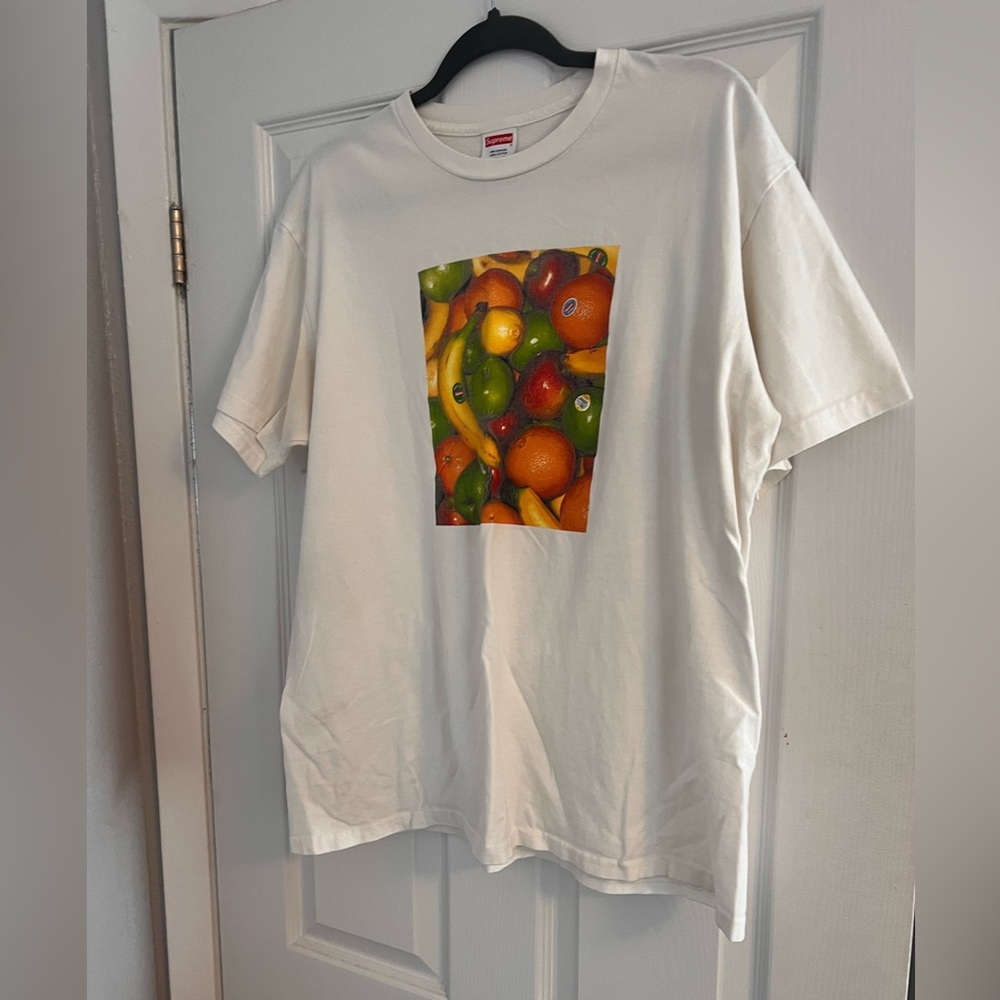 Supreme White Cotton fruit Tee